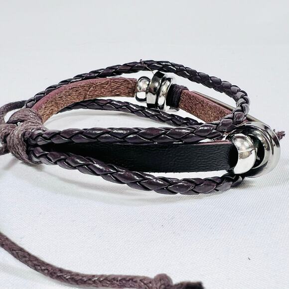 Where Ther es a Will Ther es a Way Bracelet Leather Gold Brown Inspirational New - Picture 4 of 5